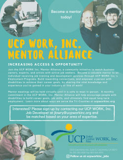 UCP Work poster