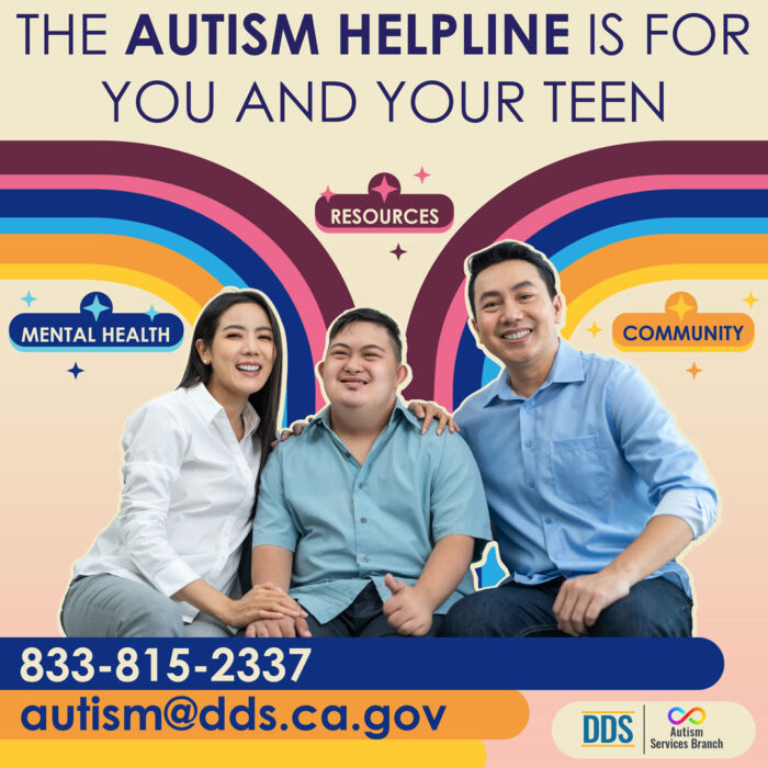 The Autism help line is for you and your teen