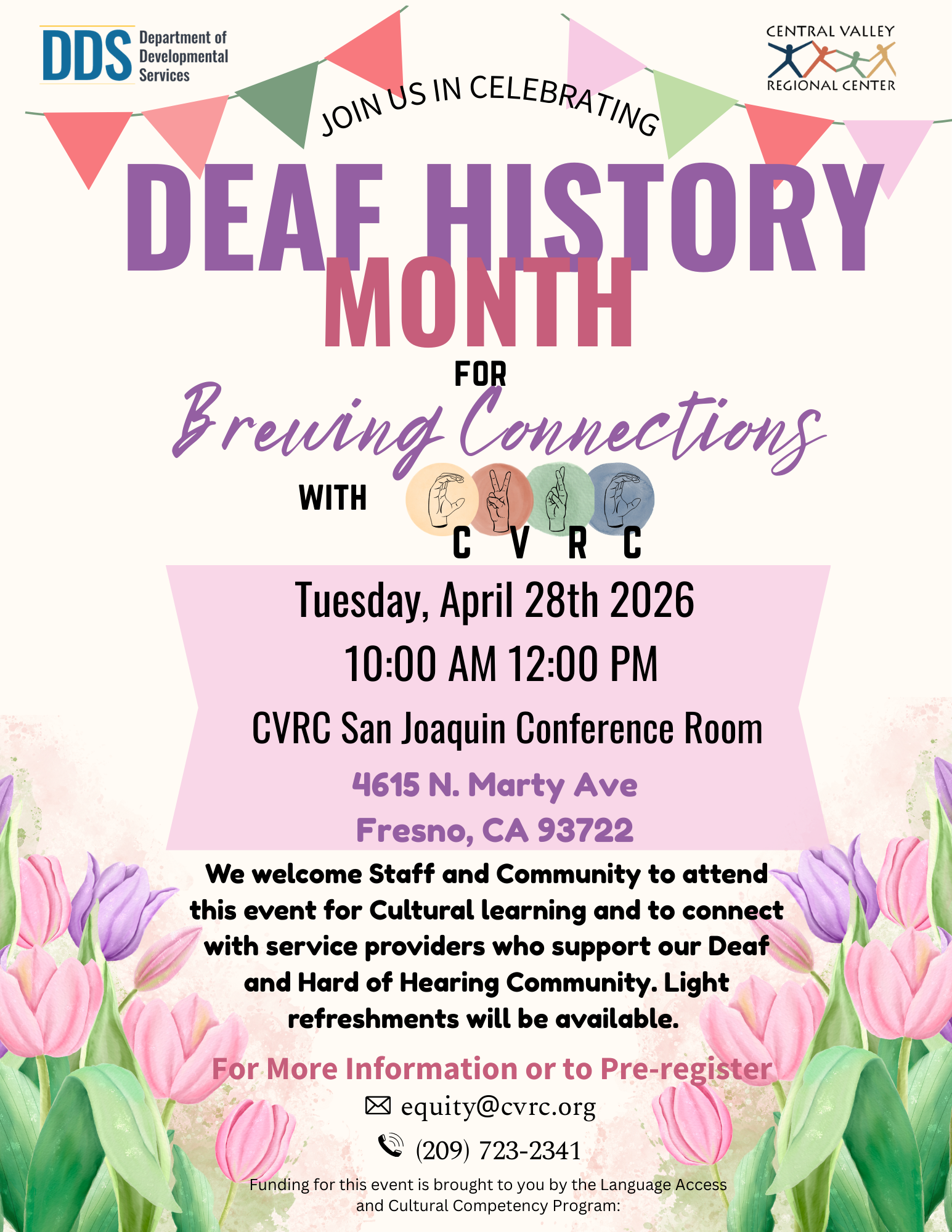 Deaf History Month 2026 Flyer