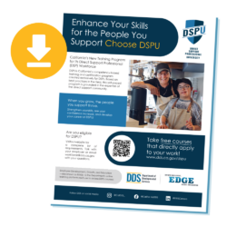 DSPU Informational Flyer PDF image with a download icon
