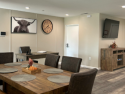 Living room inside a Central Valley STAR community crisis home.