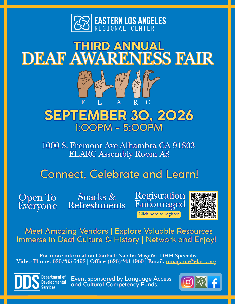 Third Annual Deaf Awareness Fair Flier